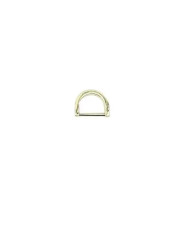 D-shaped half ring 1.8*1.3 cm, gold (66043)