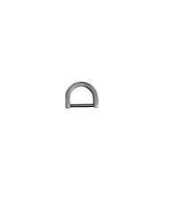 D-ring 1.3 cm, black metallic (66045)