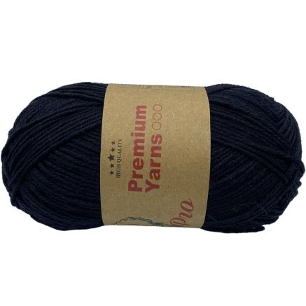 Пряжа мериносовая шерсть WoolPro Premium Yarns, черный (509)