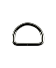 Half ring for bag metal 4*3.2 cm, black metallic (66022)