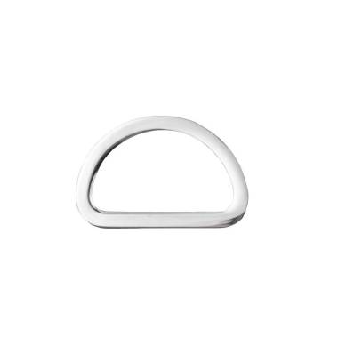 Half ring for bag flat 3.2*2.4 cm silver (66047)
