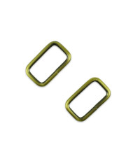 Rectangular frame 4.8*3 cm bronze (68003)