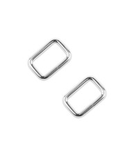 Rectangular frame 4.2*2.8 cm silver (68006)