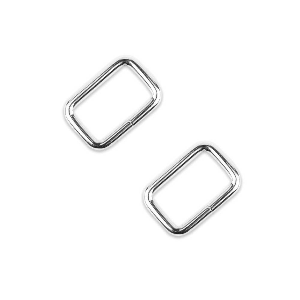Rectangular frame 4.2*2.8 cm silver (68006)