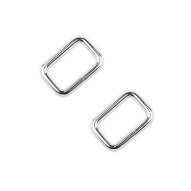 Rectangular frame 4.2*2.8 cm silver (68006)
