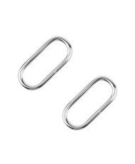 Oval frame 6*2.8 cm silver (68018)