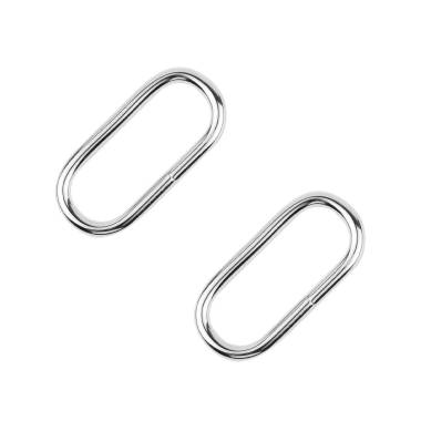 Oval frame 6*2.8 cm silver (68018)