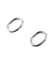 Oval frame 3.5*2.5 cm silver (68032)