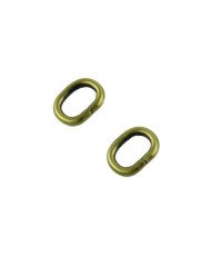 Oval frame 2.8*2.1 cm bronze (68035)