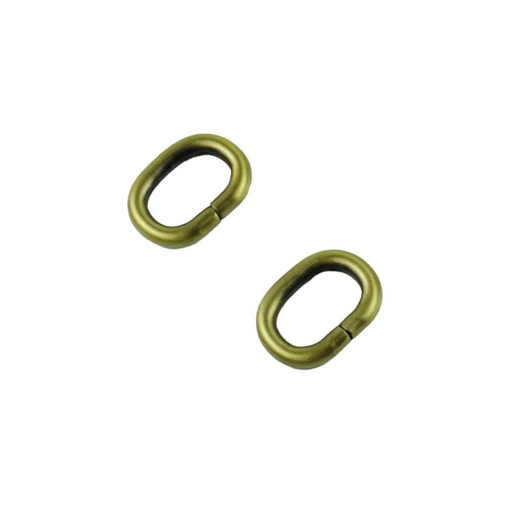 Oval frame 2.8*2.1 cm bronze (68035)