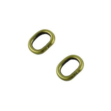 Oval frame 2.8*2.1 cm bronze (68035)