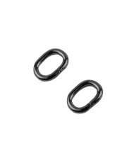 Oval frame 2.8*2.1 cm black metallic (68036)