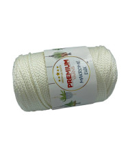Polypropylene cord Macrame Lux, milky (804)
