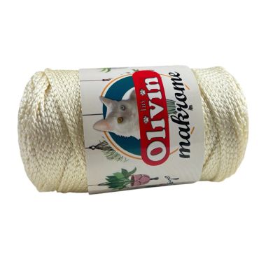 Полипропиленовый шнур Macrame Lux, молочный (804)