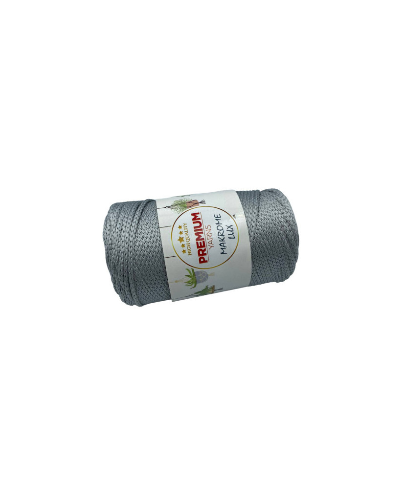 Polypropylene cord Macrame Lux, steel (836) Polypropylene cord Macrame Lux, steel (836)