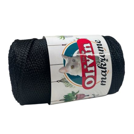 Поліпропіленовий шнур Macrame Lux, чорний (840)