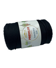Polypropylene cord Macrame Lux, black (840)