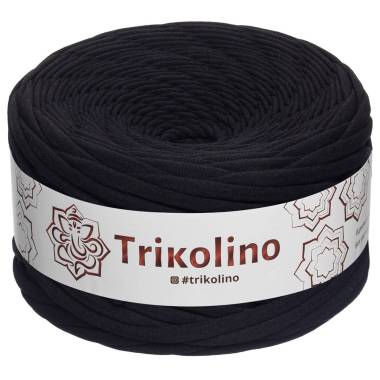 Трикотажна пряжа Trikolino 7-9 мм, чорний 50 м (500289)