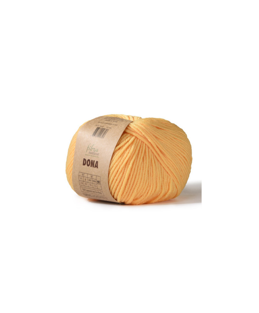 Merino wool yarn DONA Fibranatura - yellow (106-02) Merino wool yarn DONA Fibranatura - yellow (106-02)