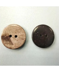 Button brown coconut , 23 mm