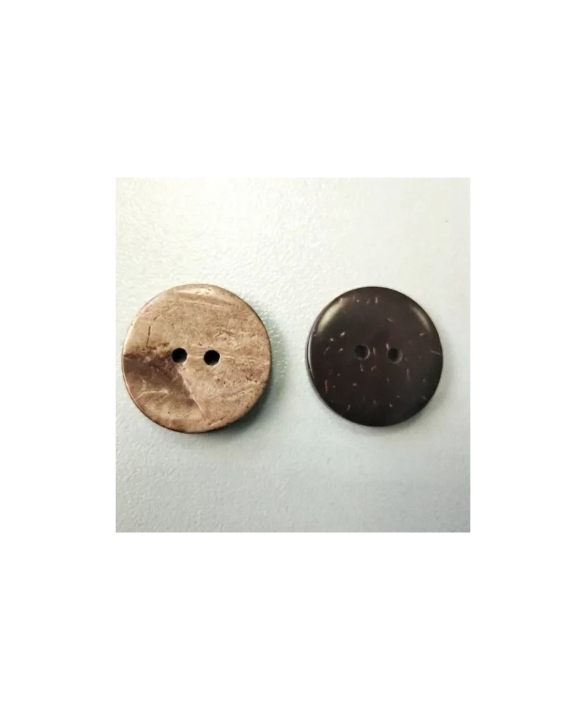 Button brown coconut , 23 mm