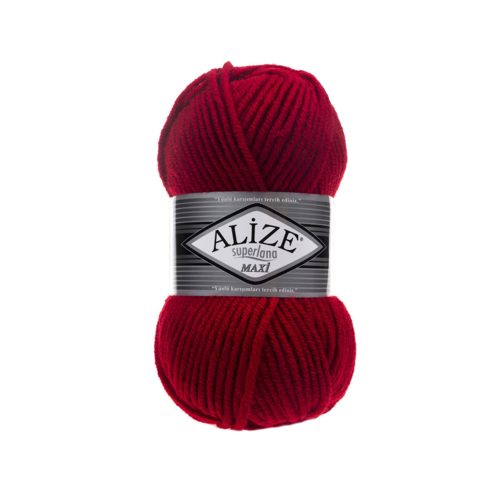 Пряжа Alize Superlana Maxi червоний (56) Пряжа Alize Superlana Maxi червоний (56)