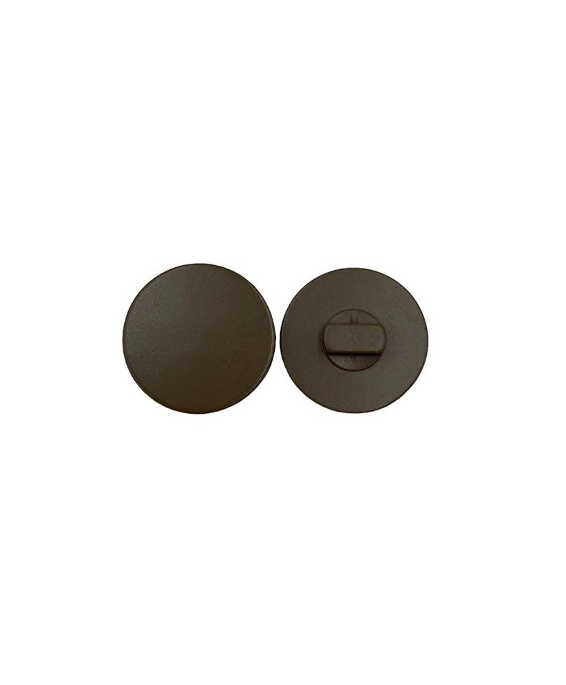 Button on a shank, milk chocolate, 20 mm