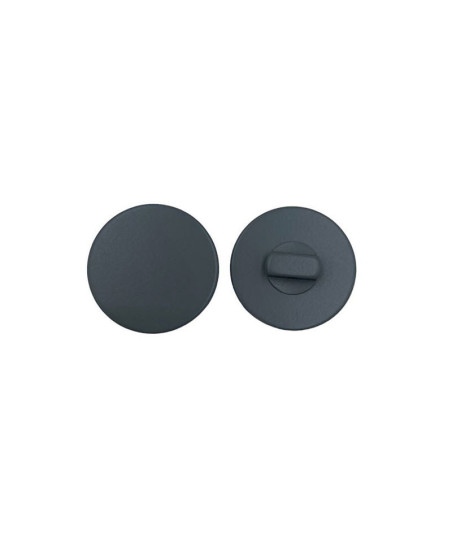 Button on a shank, grey, 20 mm