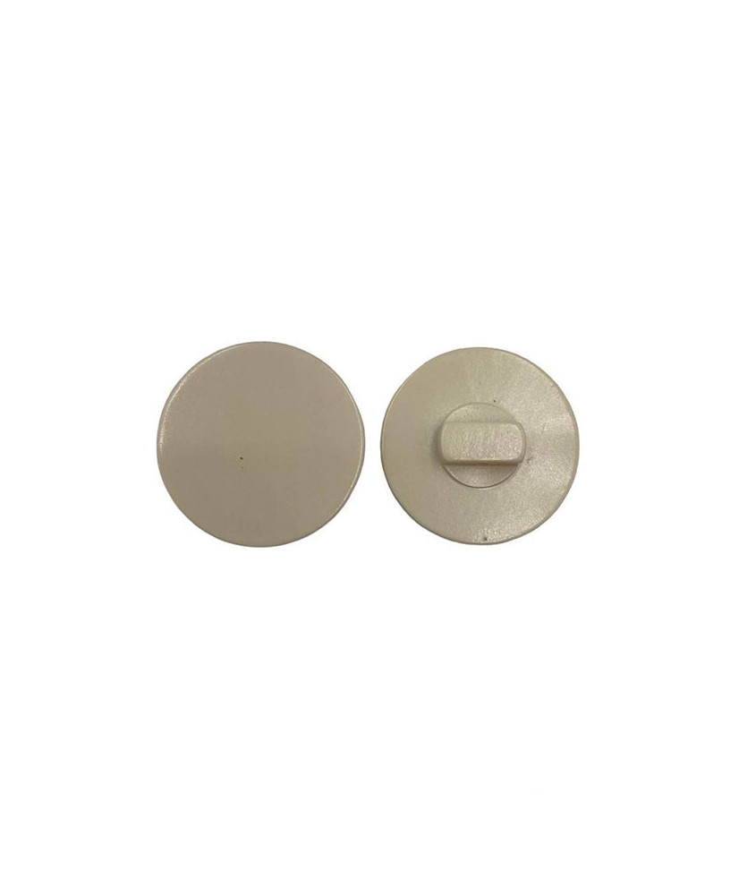 Button on a shank, cream, 20 mm