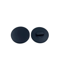 Button on a shank, black, 20 mm