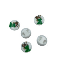 Plastic button, Monkey, 14 mm