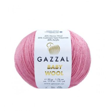 Пряжа Gazzal Baby Wool розовый (828)