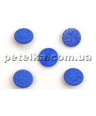 Plastic button with sequins, 30 mm