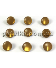Women's blouse button, light brown, 11 mm