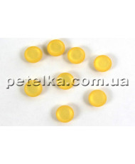 Women's blouse button, yellow, 11 mm