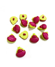 Button plastic, Pink wallet, 18 mm