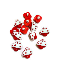 Button plastic, Mushroom, 15 mm