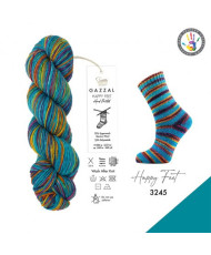 Yarn Gazzal Happy Feet multicolor (3245)