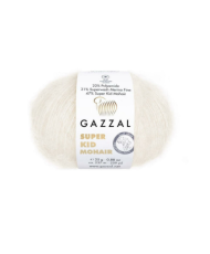 Yarn Gazzal Super Kid Mohair vanilla cream (64436)