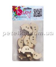 Set of wooden jaws, machine, 40 mm 10 pcs