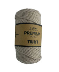 Cotton cord TWIST Premium Yarns, warm beige (3504)