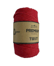 Cotton cord TWIST Premium Yarns, red (3518)
