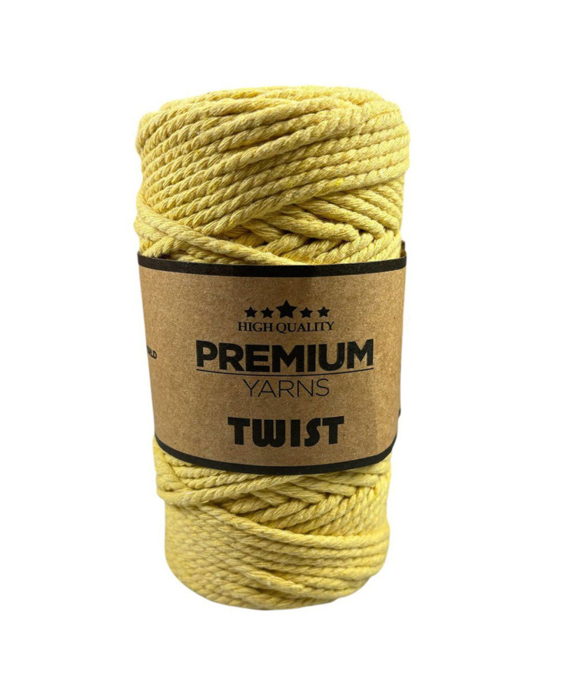 Cotton cord TWIST Premium Yarns, sunflower (3506) Cotton cord TWIST Premium Yarns, sunflower (3506)