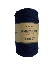 Cotton cord TWIST Premium Yarns, blue-black (3513)