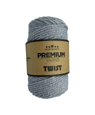 Cotton cord TWIST Premium Yarns, gray (3516)