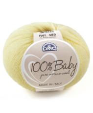 Merino wool yarn 100% Baby DMC, magic yellow (091)