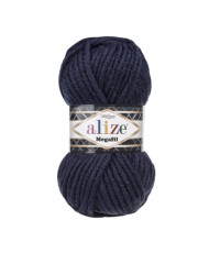 Yarn Alize Superlana Megafil dark blue (58)