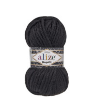 Yarn Alize Superlana Megafil black (60)