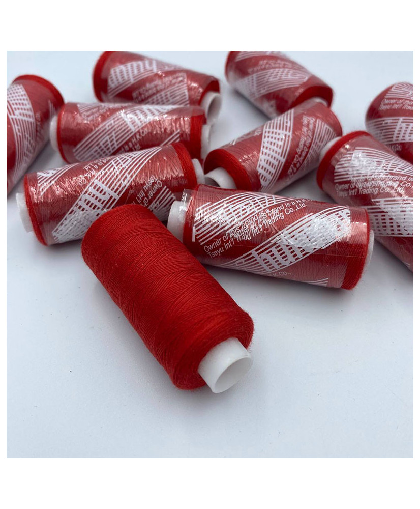 Sewing thread 40/2, 400 yards, color red Sewing thread 40/2, 400 yards, color red