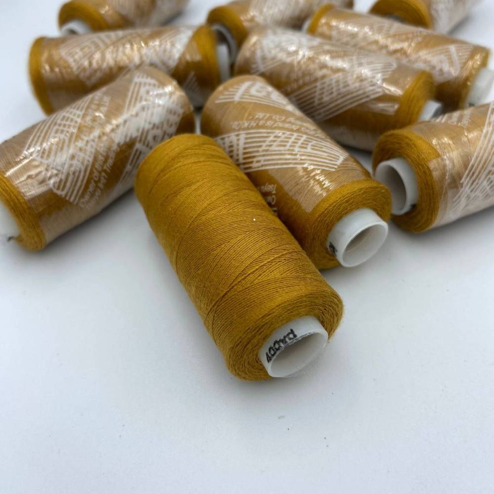 Нитка швейная 40/2, 400 ярдов, цвет охра Нитка швейная 40/2, 400 ярдов, цвет охра